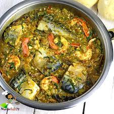Sea Food Okro soup with Titus Fish 